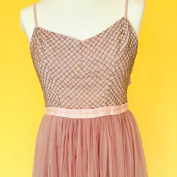 Sukienka wieczorowa tiul XS/34. Marka premium UK - Needle & Thread