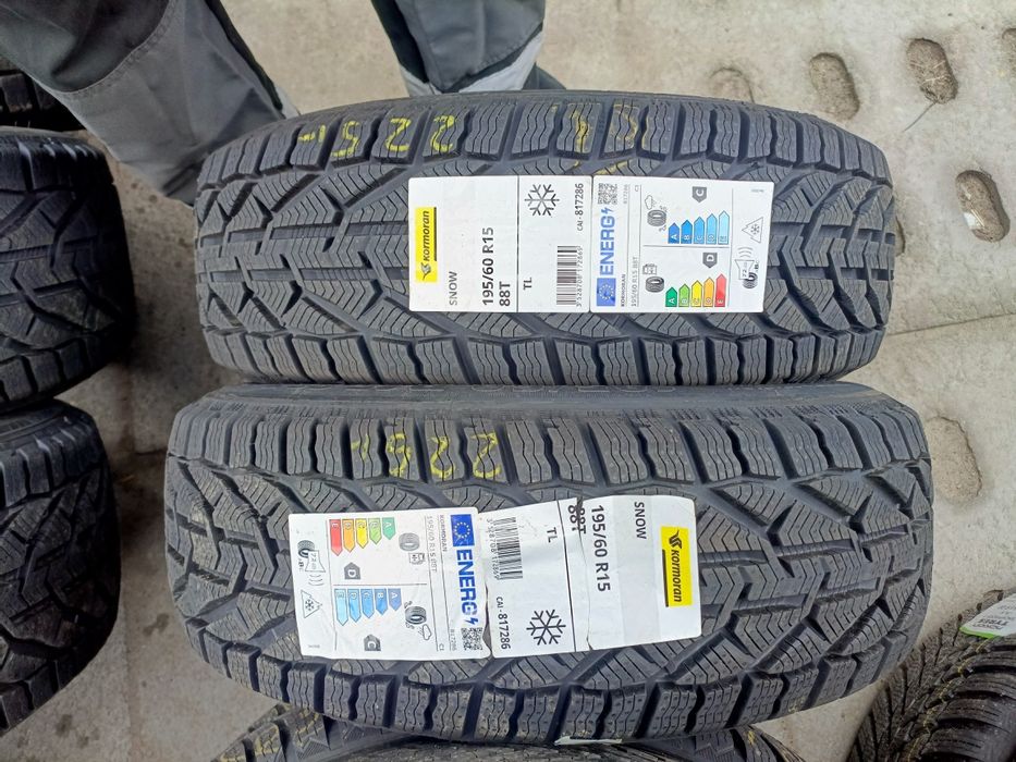 Nowe opony zimowe 195/60/15 kormoran 2 sztuki 2025r