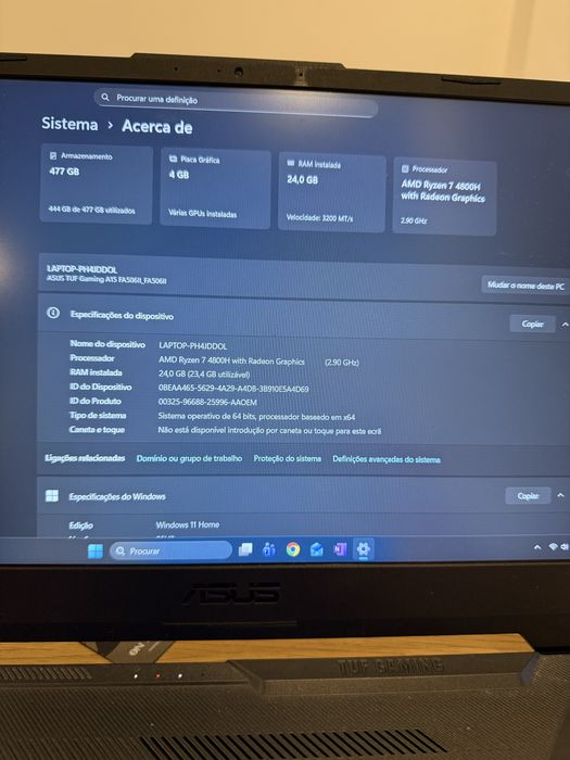 Asus TUF gaming FA506- R74A75CB1