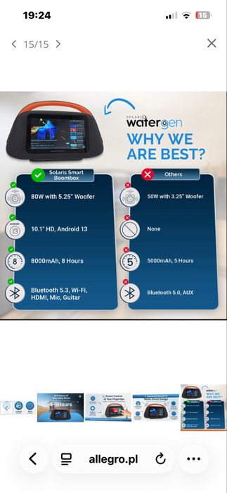 NOWY! NEOBOOMBOX BOOMBOX glosnik z ekranem  dotykowym !