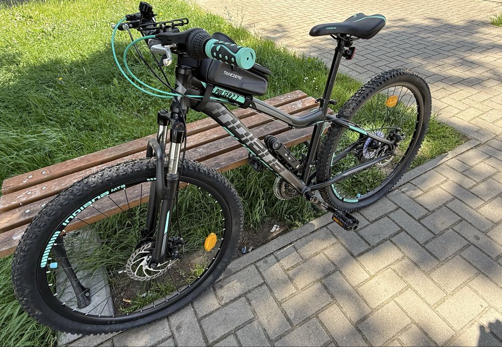 Rower górski INDIANA MTB czarno-miętowy27,5 cala