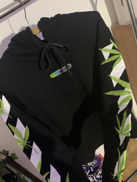 Худі, Off White Weed Arrows Print Hoodie, чоловіче