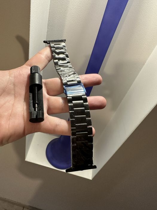 Новый Металический Браслет ремень Apple Watch 42/44/45/49 регулируется