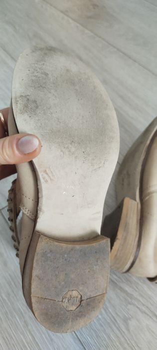 Włoskie przepiękne botki skóra naturalna 37