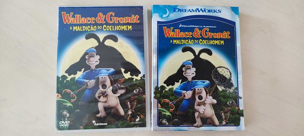 DVD Wallace e Gromit A Maldição do Coelhomem The Curse of the Were-Rabbit