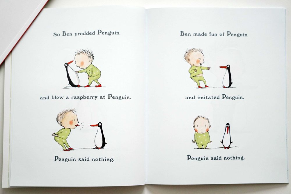 "Penguin" angielska książka na Święta dla dzieci Mikołaj