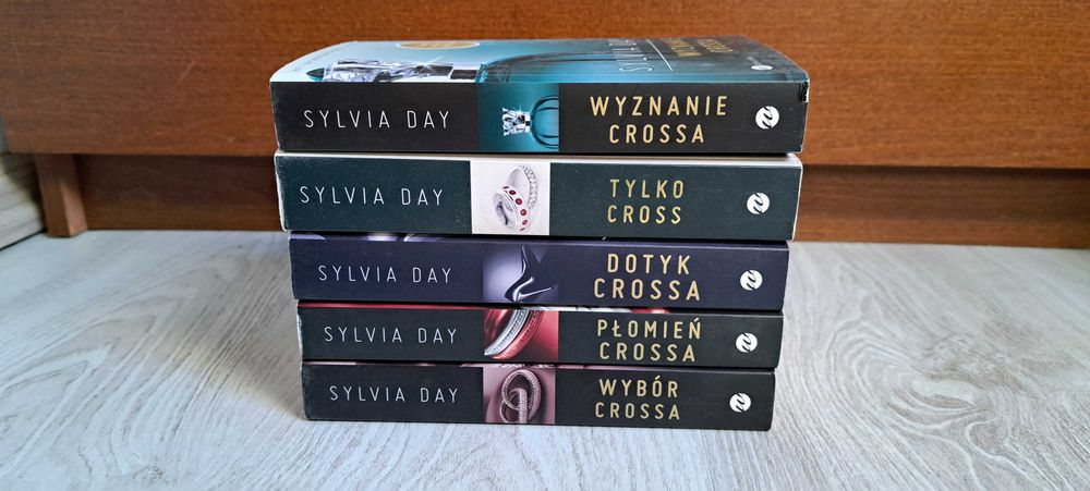 5x Sylvia Day Wyznanie Wybór Dotyk Crossa Płomień Crossa + Tylko Cross