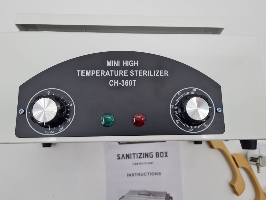 STERYLIZATOR do narzędzi kosmetycznych DEZYNFEKCJA gorące powietrze