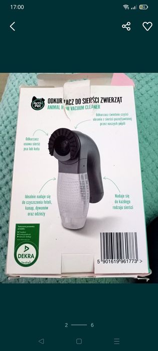 Szczotka/ odkurzacz do sierści psa / kota