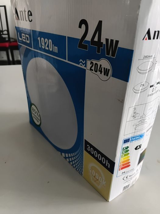 Painel Led circular 24w novo na caixa