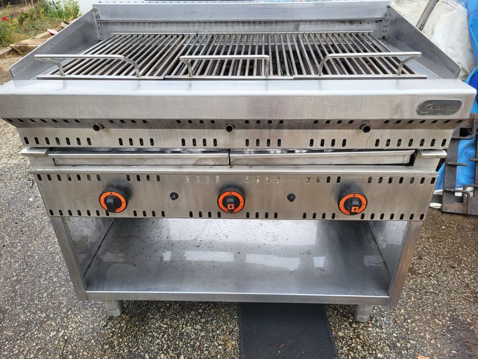 Grelhador a Gás de 3 Queimadores com Deflectores