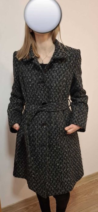 Debenhams Collection - Płaszcz zimowy z paskiem