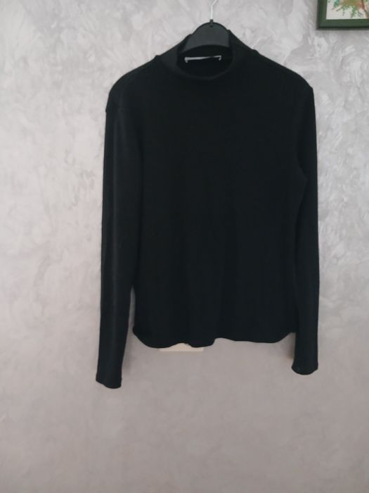 Лонгслів Mango MNG з довгим рукавом, чорний , розмір L