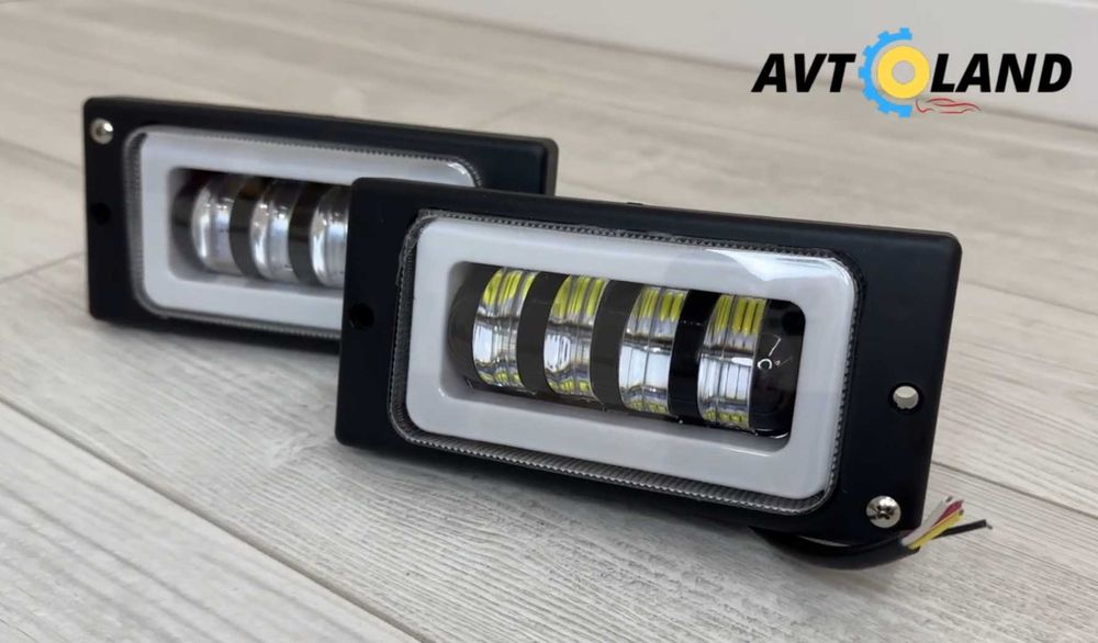 Протитуманні ПАРА LED фари для ВАЗ 2113, 2110, 2123 40 ват дхо+поворот