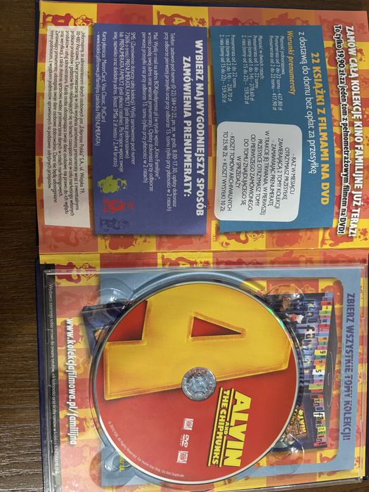 Alvin i wiewiorki plyta dvd.