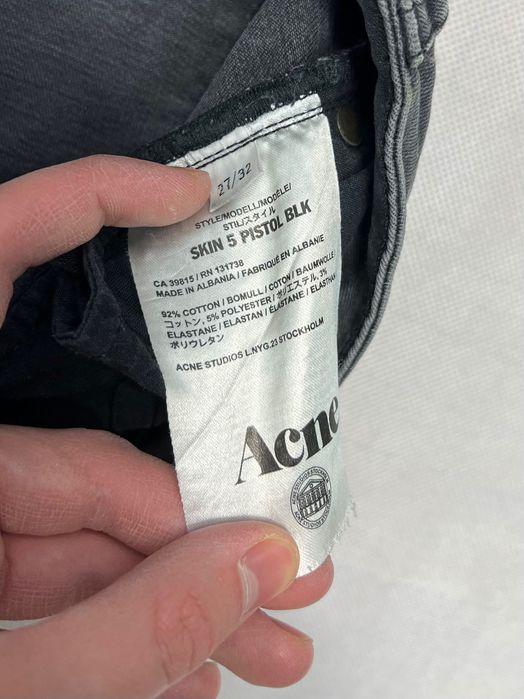 Spodnie Acne Studios jeans zip women