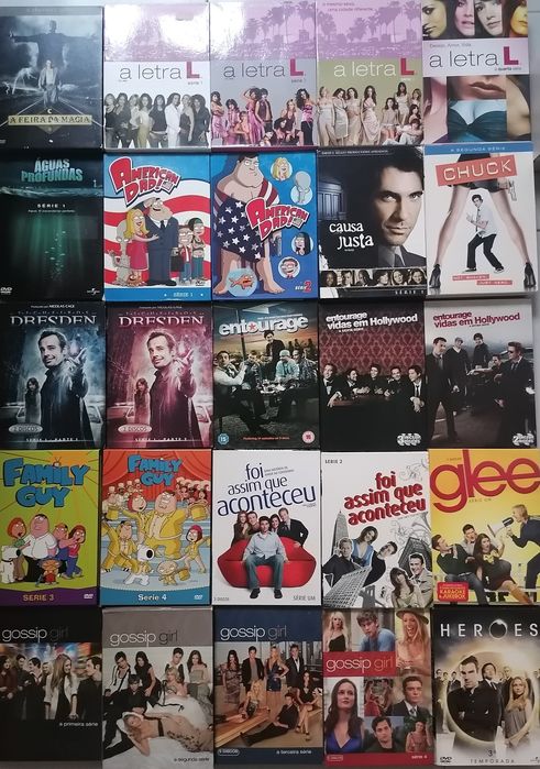 Lote 191 DVD's originais (LOTE 33) séries / filmes...