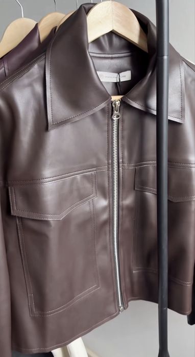 Бомбер з екошкіри MK MANUFACTURE