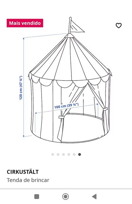 Tenda de brincar IKEA