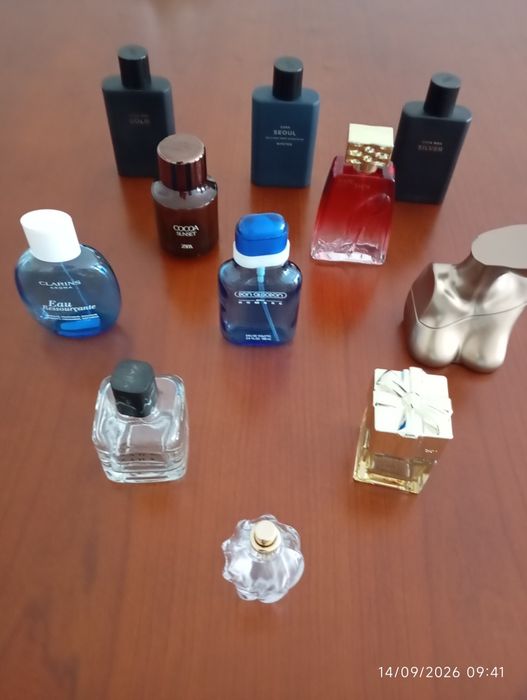 Frascos perfumes vazios