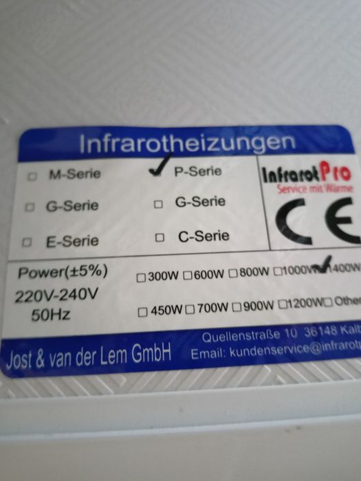 OKAZJA Panel grzewczy na podczerwień 1400w