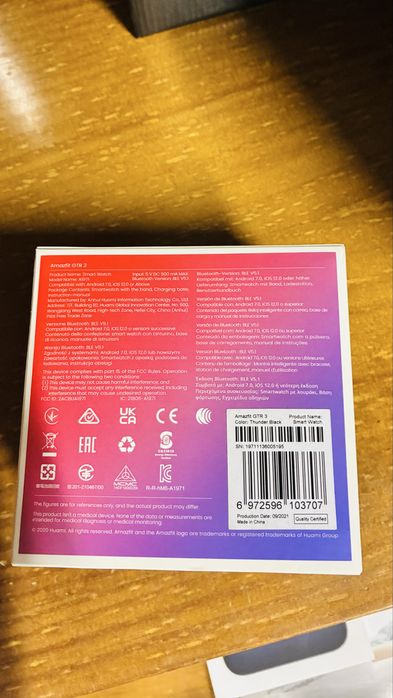 Smartwatch Amazfit GTR 3