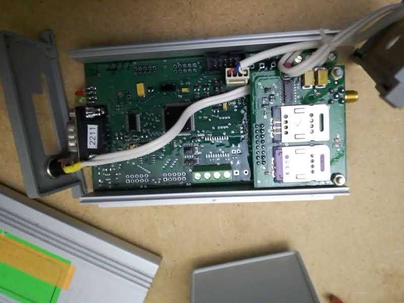 GSM-шлюз RS-232, модем 2 слота СИМ карт.