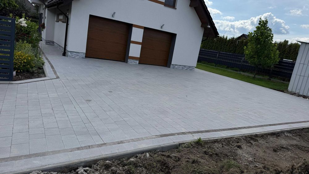 Ukladanie kostki, tarasów, geokrat, utwardzanie podłoża.