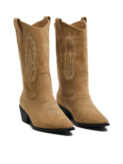 Сапоги женские казаки бежевые новые | трендовые сапоги 36-40