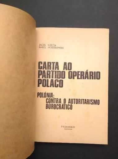 Jacek Kuron - K. Modzelewski - Carta ao Partido Operário Polaco
