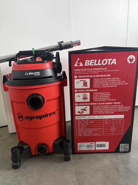 Aspirador solidos e liquidos 28 litros BELLOTA