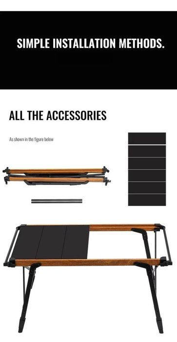 Портативний алюмінієвий розкладний стіл IGT для кемпінгу