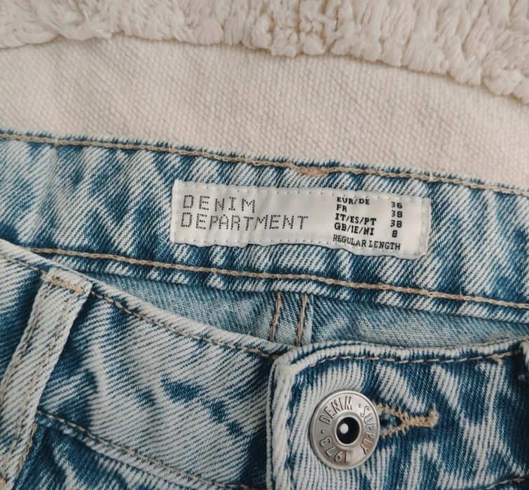 Spodnie jeansowe straight fit 36