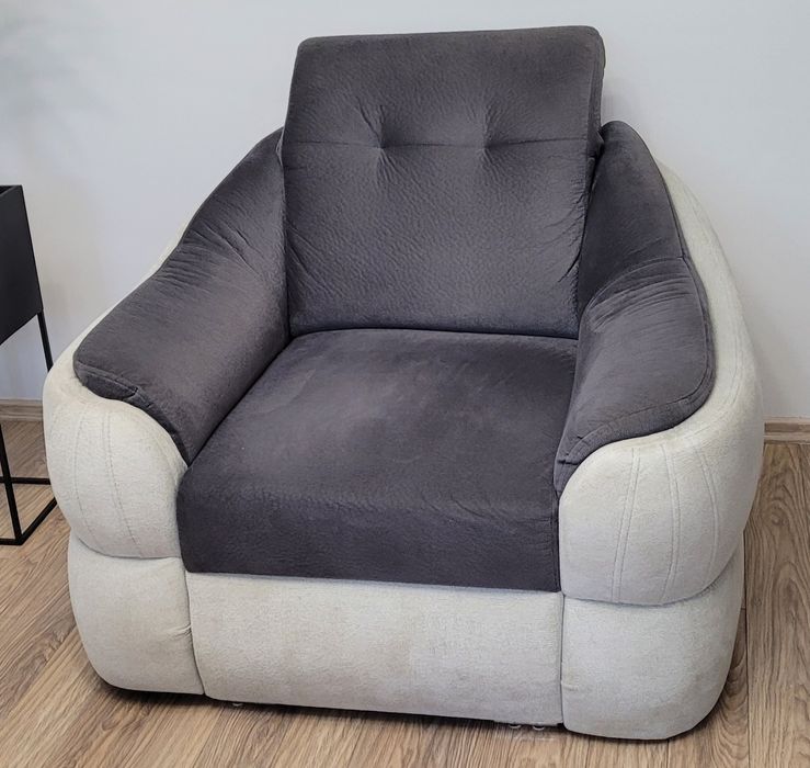 Sofa z funkcją spania + fotel