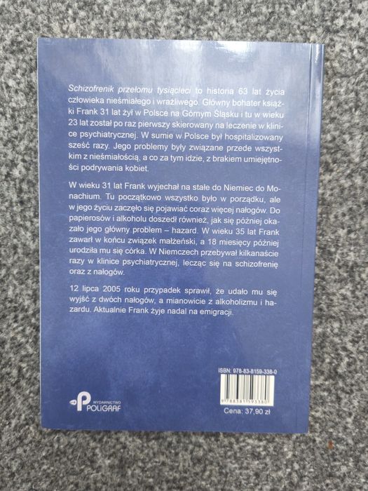 Książka "Schizofrenik przełomu tysiącleci" Frank Forest