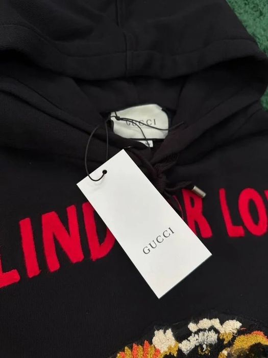 Худи Gucci Blind For Love с тигром | opium drip
