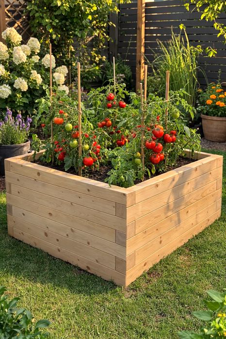Skrzynie ogrodowe, grządki podwyższone, donice na warzywa, drewno