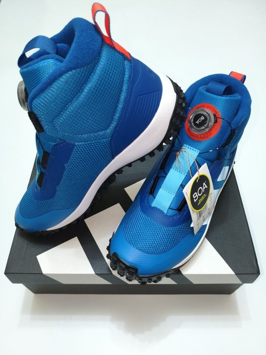 Дитячі сині хайтопи кросівки черевики Adidas 38