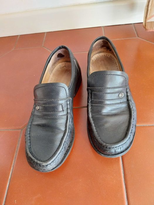 Sapatos de vela, clássicos, pretos, tamanho 40