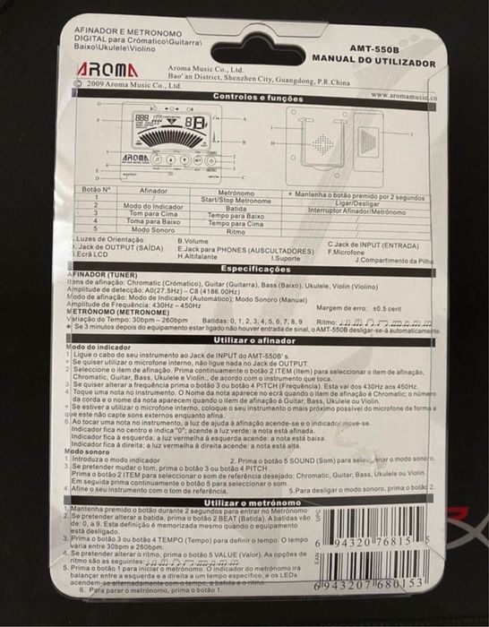 Metrónomo + afinador + captador