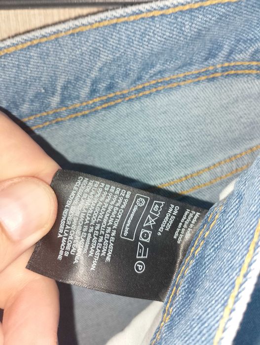 H&M р.52-54 джинсы мужские голубые