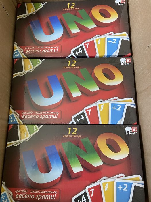 UNO 12в1 — меганабір карткових ігор! НОВІ в упаковці