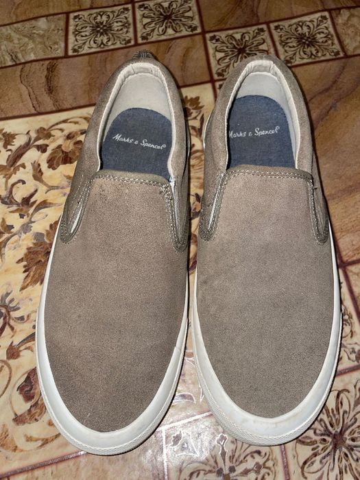 Кеди M&S;  Замшеві туфлі-човники marks and spencer; Slip-On; Сліпони