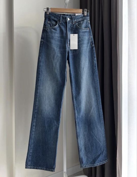 Джинси zara wide leg 38