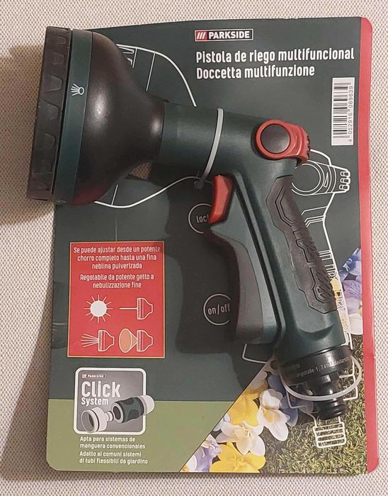Pulverizador de rega multifunções Parkside, - novo, embalagem original