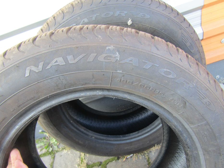 2x Opony zimowe wielosezonowe 195/65/15 Debica Navigator 3 rok 24 bieznik 6mm
