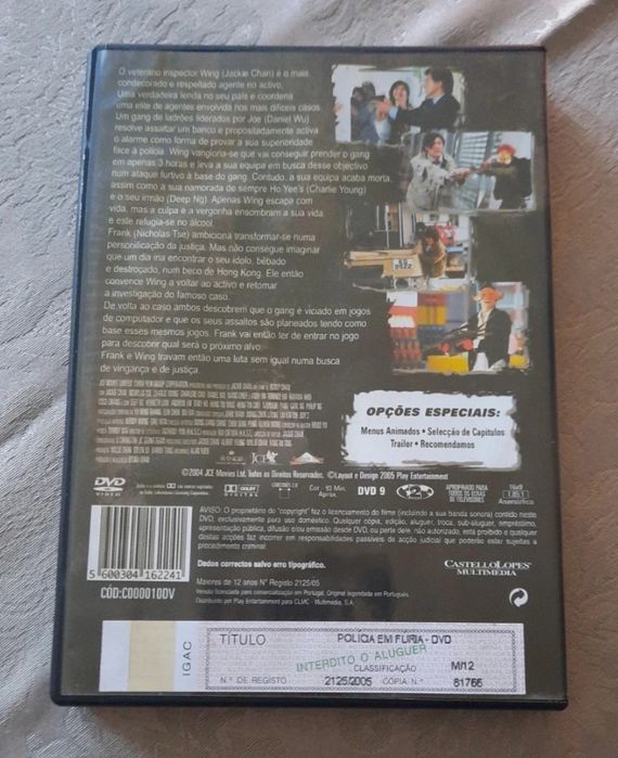 DVD polícia em fúria