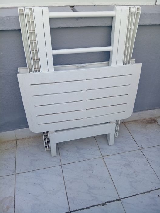 Mesa exterior plástico dobrável* medidas na descrição