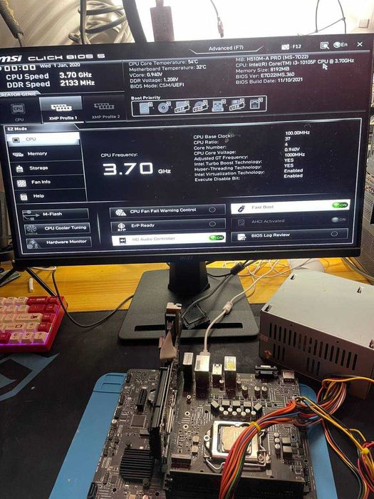 Материнская Плата MSI H510M-A PRO РОБОЧА