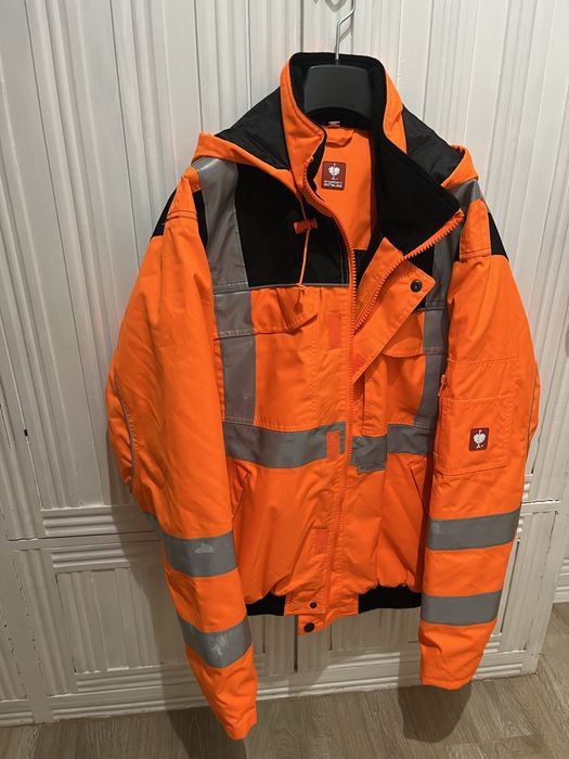 Kurtka zimowa robocza odblaskowa strauss